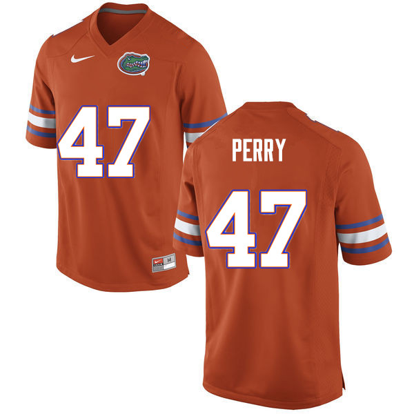 Men #47 Austin Perry Florida Gators College Football Jerseys Sale-Orange